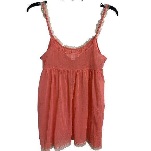 Victoria's Secret Baby Doll Lace Sheer Slip Top Size M - Picture 3 of 8